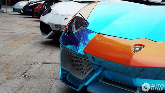Can't be too crazy in China: check out this Aventador LP700-4!