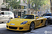 Yellow Carrera GT is an outstanding appearance in Barcelona