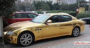 In Cina il dorato è il colore giusto per la Maserati Quattroporte