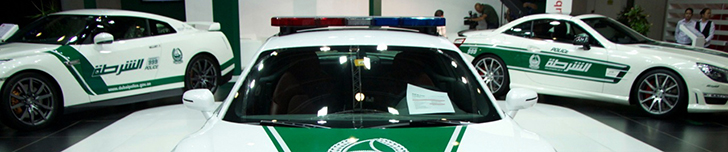 Dubai Motor Show 2013: le auto della polizia di Dubai