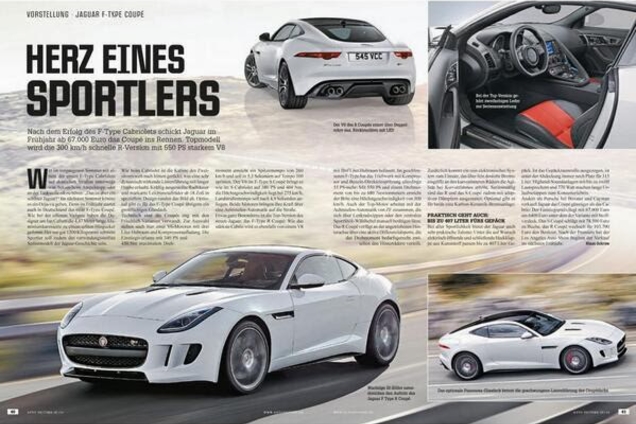 Jaguar F-TYPE Coupé sijpelt het internet op