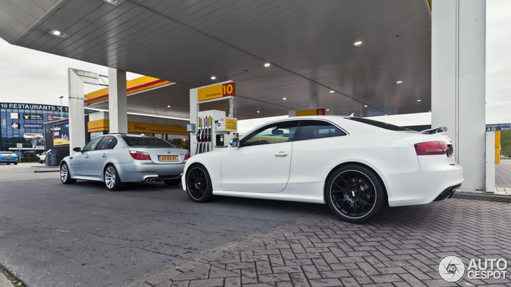 Spot van de dag: Audi RS5 samen met een BMW M5