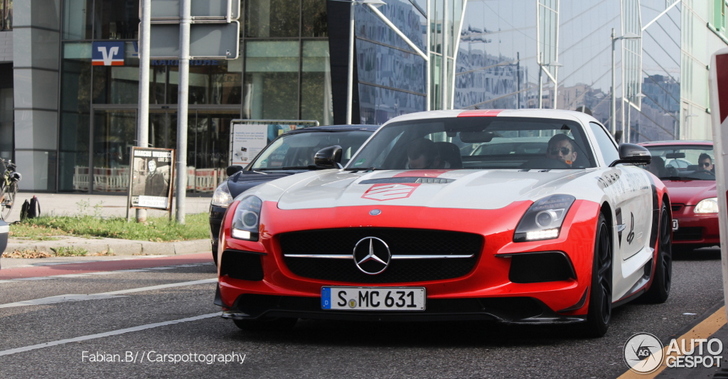 Mercedes-Benz SLS AMG Black Series is rijdende reclamezuil