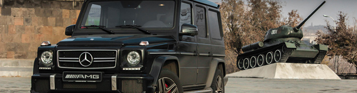 Mercedes-Benz G 63 AMG spotted between its brothers
