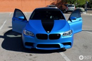 Matte blue BMW M5 F10 looks amazing