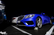 Bright blue looks perfect on the Mercedes-Benz S 63 AMG