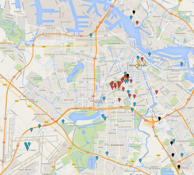 Waar in Amsterdam kun je het beste spotten?