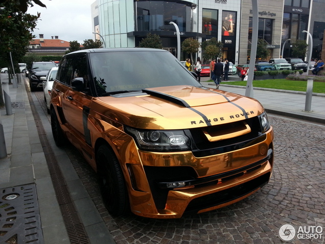 Gouden Range Rover Mystère laat de rest verbleken
