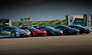 Movie: five hypercars having fun on a track