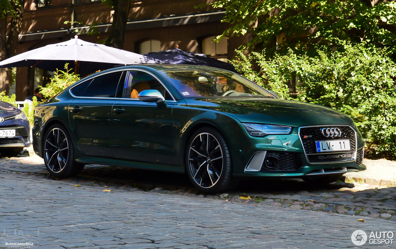 Groene Audi RS7 Sportback is een zeldzaamheidje