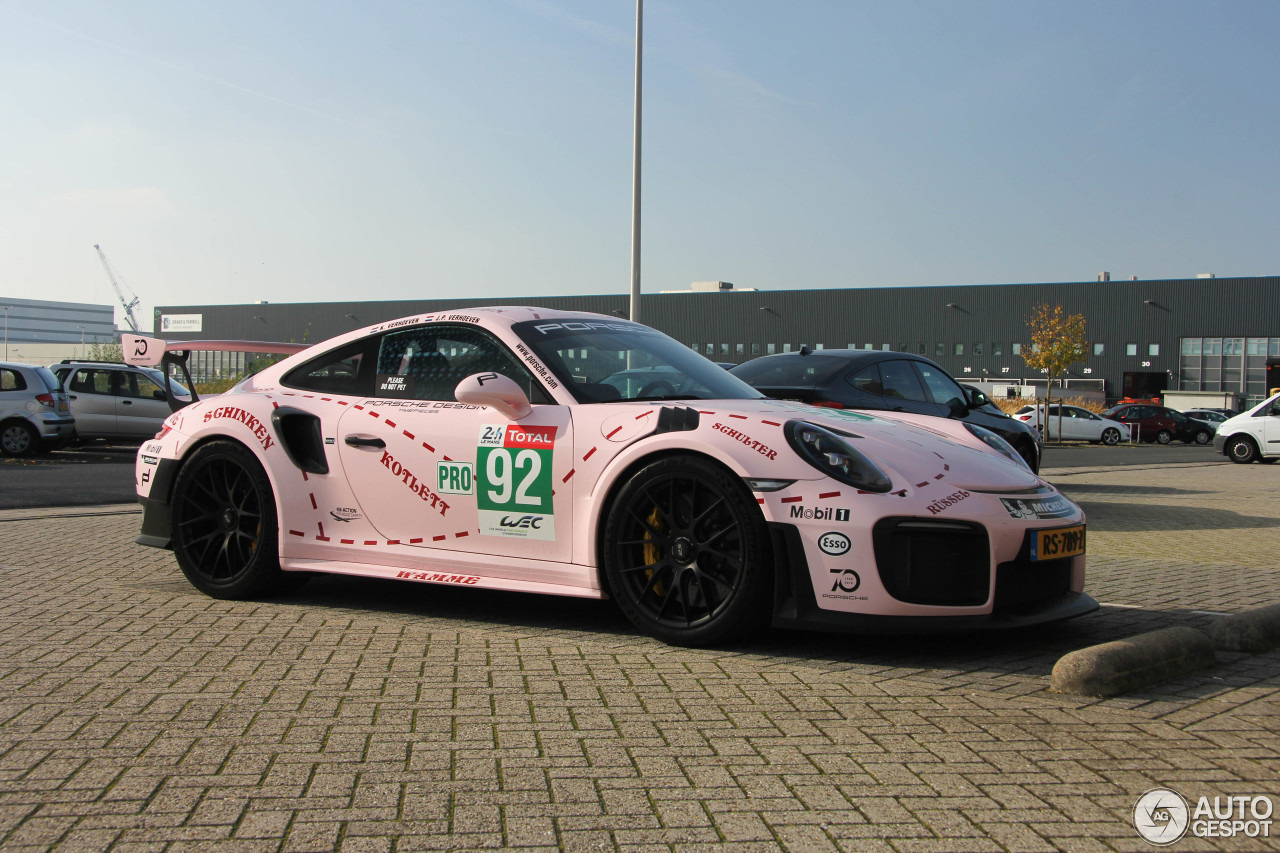 Porsche 991 GT2 RS geeft ode aan Pink Pig Porsche 917