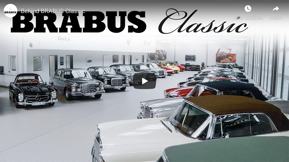 Filmpje: Brabus Classic afdeling zijn kunstenaars voor auto's