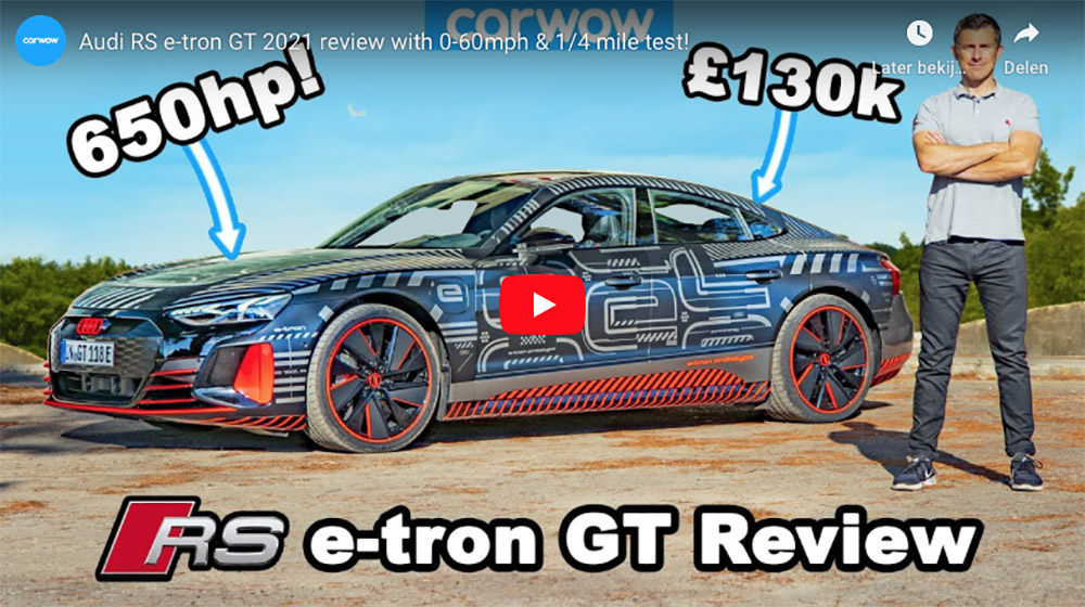 Filmpje: carwow legt ons alles uit over de Audi RS e-tron GT