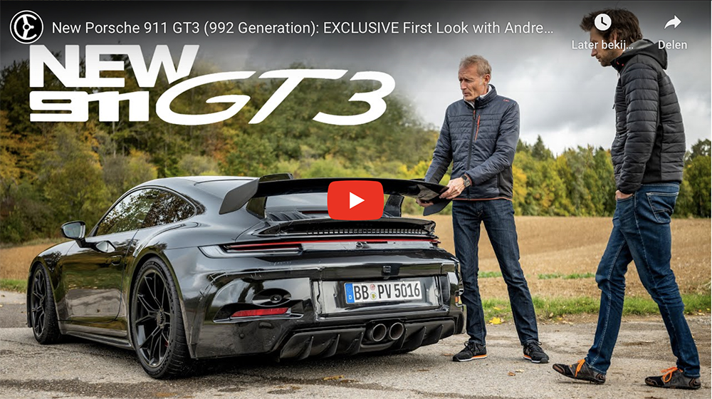 Weer krijgen we iets meer te weten over de nieuwe Porsche GT3