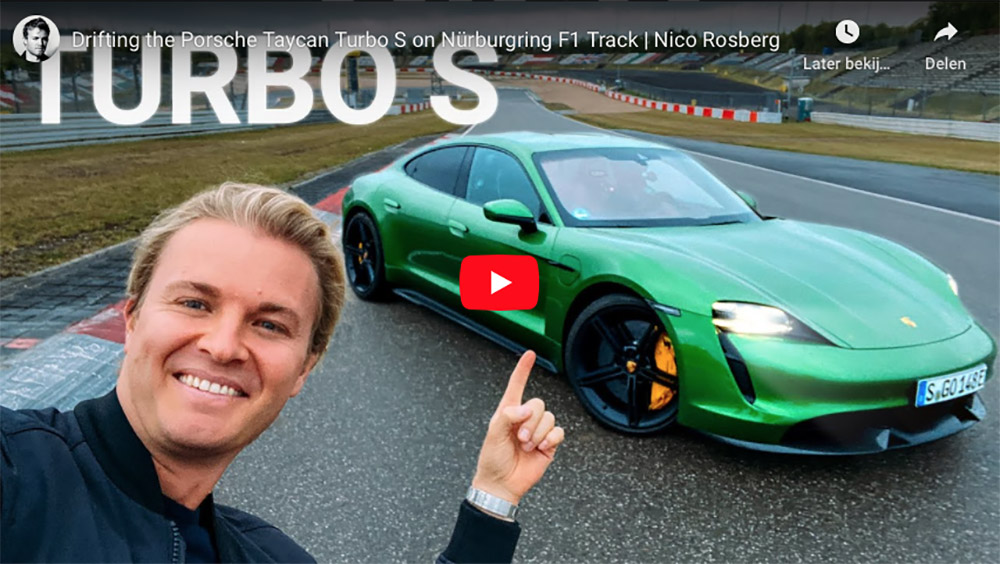 Nico Rosberg neemt de Porsche Taycan mee op Nürburgring