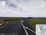 Met Google Streetview het circuit van Lotus op