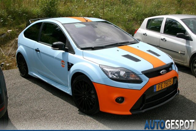 Gespot: Ford Focus RS in Gulf-livery