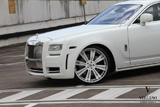 Goede mix: Rolls-Royce Mansory Ghost met Vellano velgen