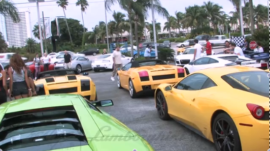 Filmpje: Lamborghini Miami Supercar Run 2011