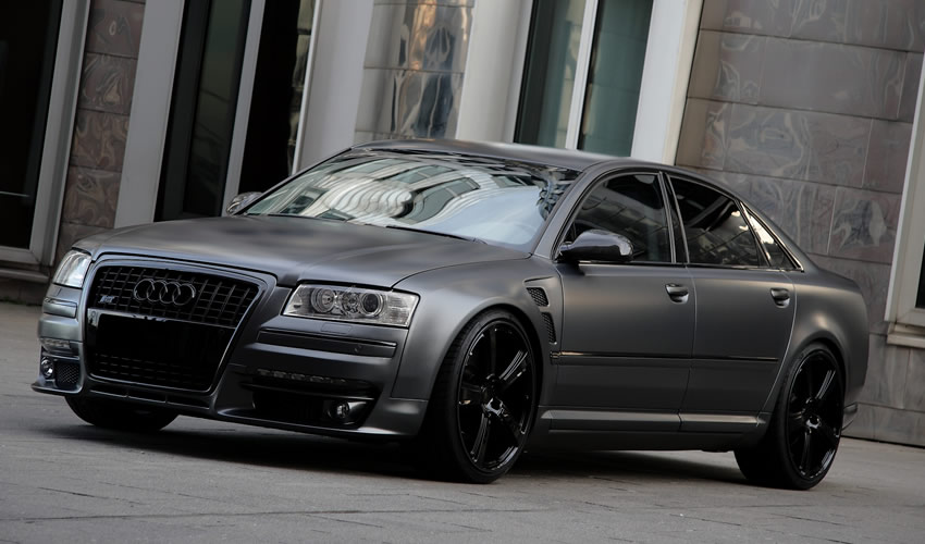 Matgrijs beest door Anderson Germany: Audi S8 Germany Superior Grey Edition