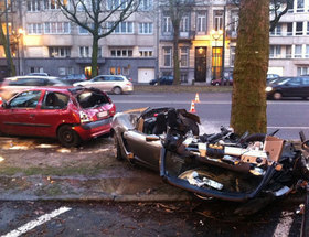 Bijna dodelijk ongeval met Lotus Elise in België