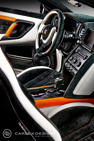 Very unique interior: Nissan GT-R by Carlex Design
