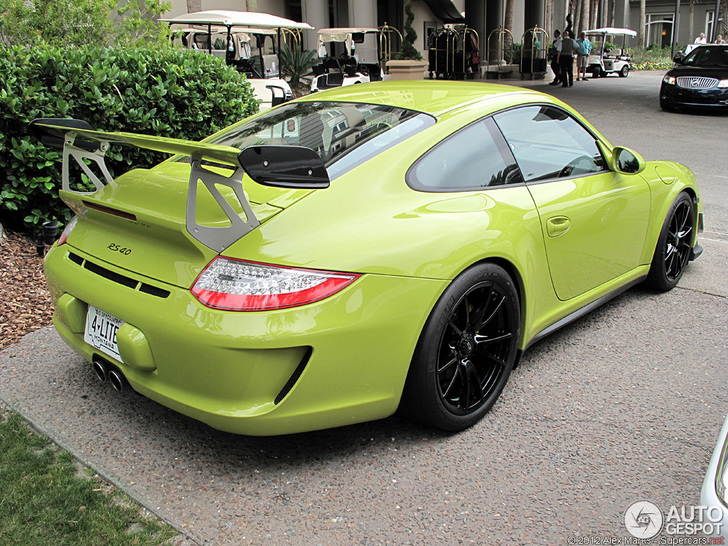 Bijzonder groene Porsche 997 GT3 RS 4.0 gespot