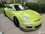 Special green Porsche 997 GT3 RS 4.0 spotted in Miami