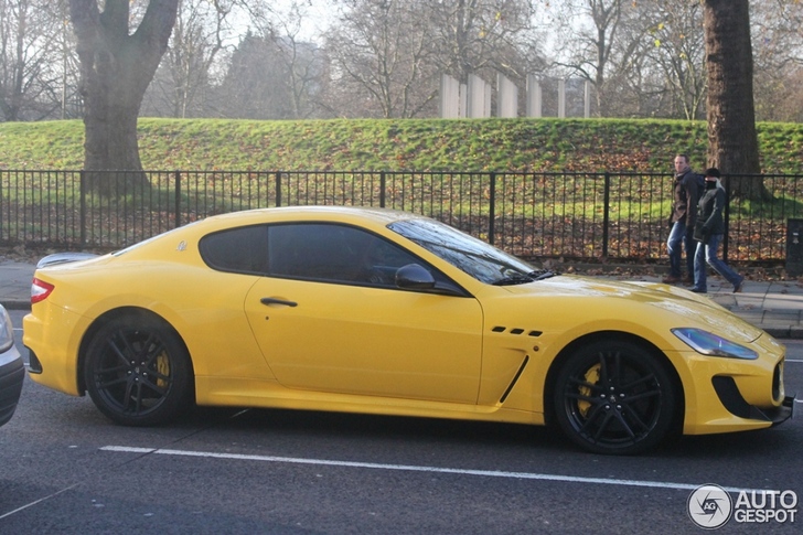 Maserati GranTurismo MC Stradale is ook lekker in het geel