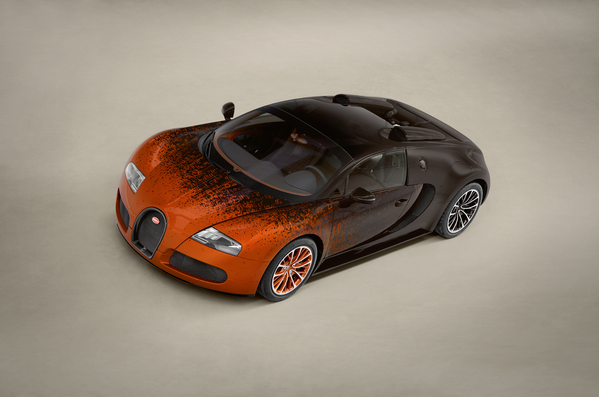Kunstzinnig: Bugatti door Bernar Venet 
