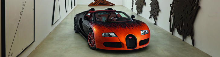 Bernar Venet baña de arte un Bugatti