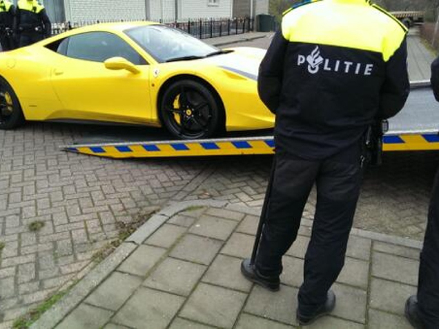 Justitie neemt Ferrari in beslag in Nijmegen