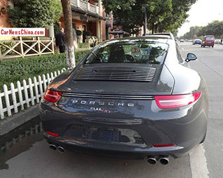Porsche 911 50th Anniversary Edition ook te spotten in China