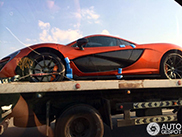 McLaren P1 on the way to its owner in Dubai