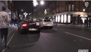 Une Ferrari FF se crashe presque dans une Lamborghini Gallardo