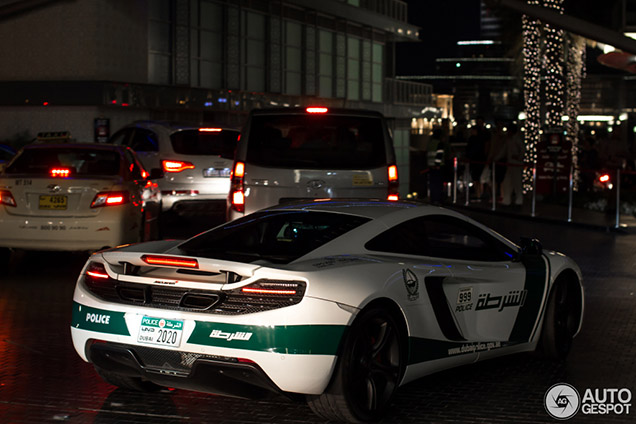 Dubai Police McLaren 12C nu al gespot!
