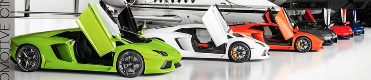 Filmato: un servizio fotografico con sei Lamborghini Aventador