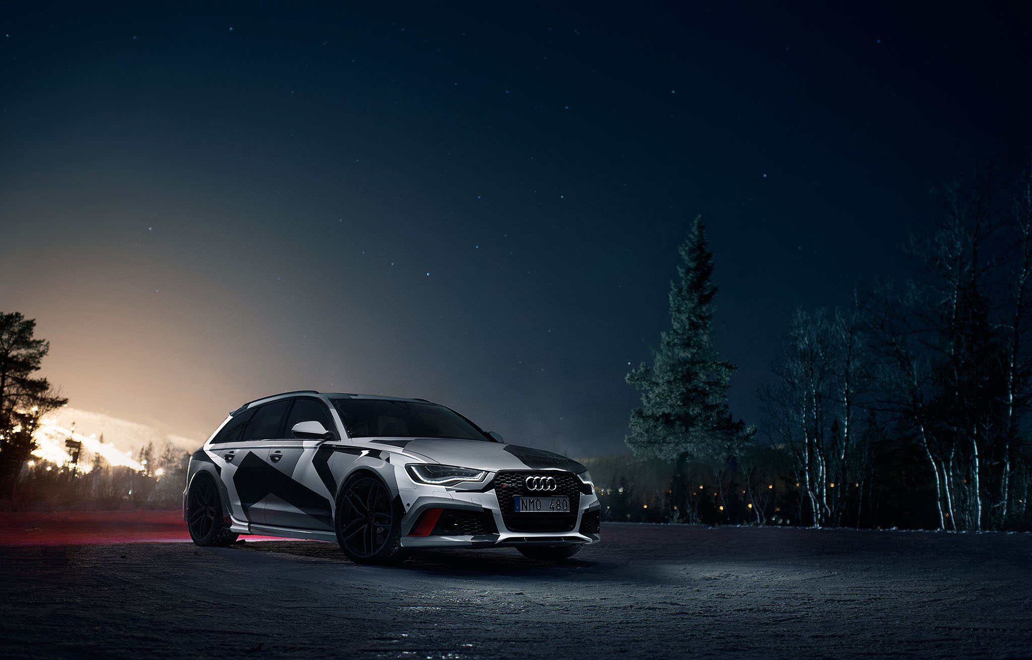 Jon Olsson geeft zijn Audi RS6 Avant bekende 'camowrap'