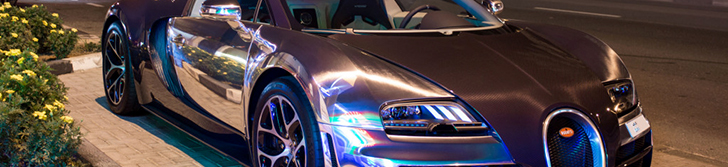 Questa Bugatti prima brillava al Dubai Motor Show, ora sulla strada! 