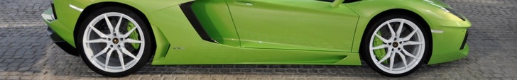 Refreshing Lamborghini Aventador spotted in Dubai