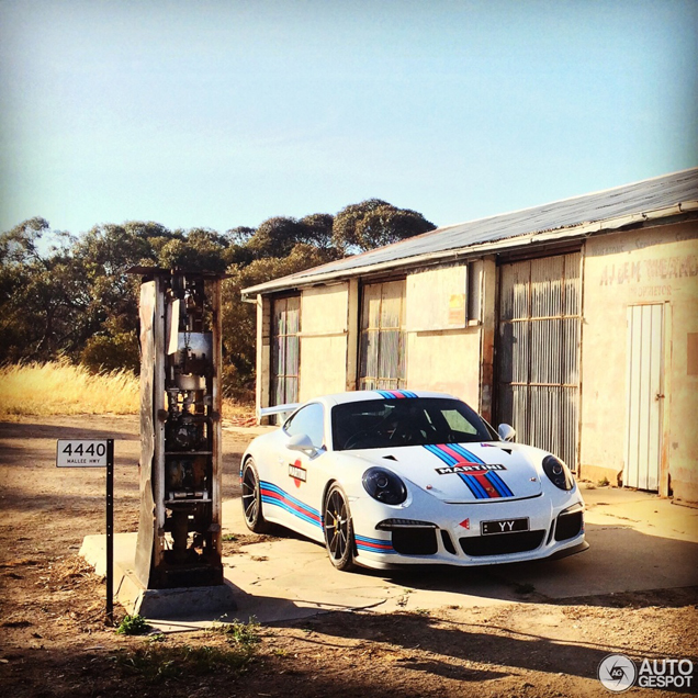 Prachtige plaatjes van Porsche 991 GT3 down under