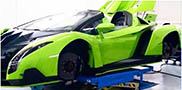 Lamborghini builds Veneno Roadster in the colour Verde Singh