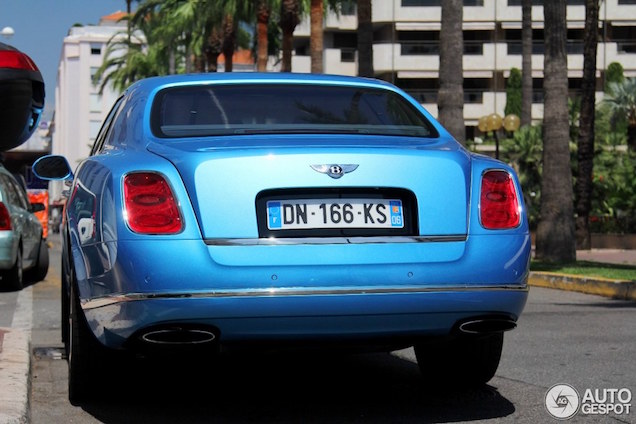 Chique doch opvallend: lichtblauwe Bentley Mulsanne