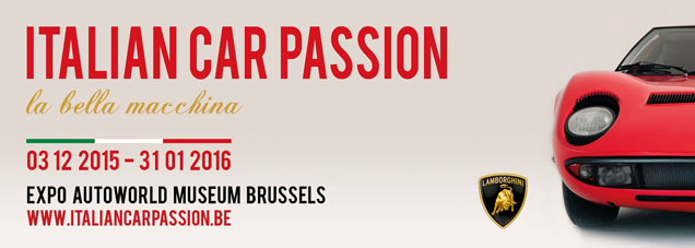 Italian car passion exhibition in Brussel