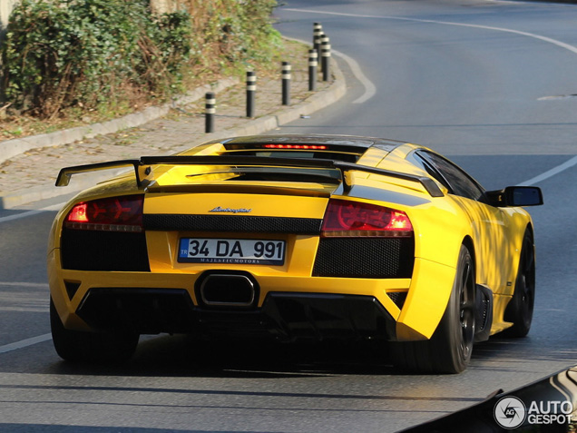 Knalgele Lamborghini Murcielago LP640 valt behoorlijk op