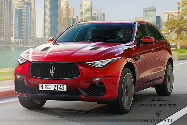 Rendering: Maserati Levante