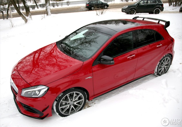 Trotseer de barre winter met de Mercedes-AMG A 45