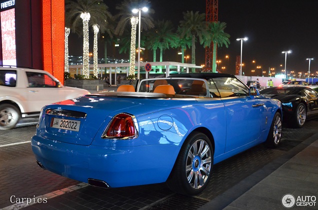 Baby blauw op een Rolls-Royce: gewaagd, zeker geslaagd!