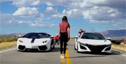 Filmpje: Acura NSX neemt het op tegen Lamborghini Aventador