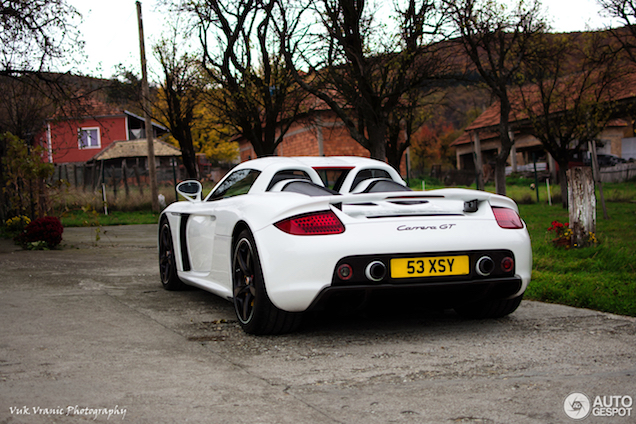 Topspot: Porsche Carrera GT op het platteland